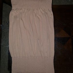 Choice Tan Knit Sleeveless Top